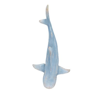 China Europe Vintage Carving Shark Ornament Creative Craft Hot Selling Artificial Resin Ornaments Home Decoration for sale