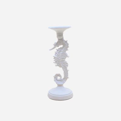 China Candlestick Home Decoration White Animals Wedding Candle Holder Resin Home Decoration for sale