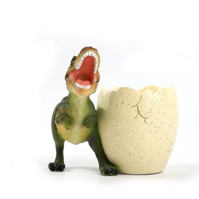 China Rare Dinosaur Pen Holder With Holder Office Home Accessory Handmade Pencil for sale