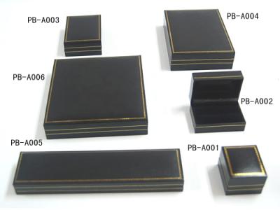 China Plastic Classic Rectangular Jewelery Boxes sets for Ring, Earring, Pendant & Necklace for sale