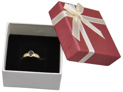 China Fancy Paper Jewelry Boxes with ribbon, cardboard paper boxes with ribbon for sale