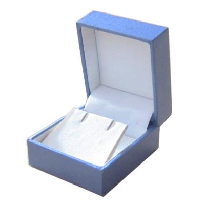 China Classific Plastic Rectangular Pendant Box with covering pearl paper, plastic earring box for sale