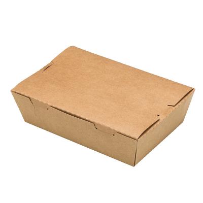 China Recycled Customizable Sushi Fast Food and Fried Chicken Materials Disposable Cake Wrapping Paper Flip Packaging Box for sale