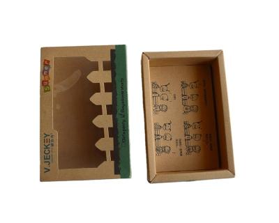 China Recyclable Hollow Creative Color Kraft Paper Packaging Box Calligraphy And Painting Supplies Cultural Paper Box for sale