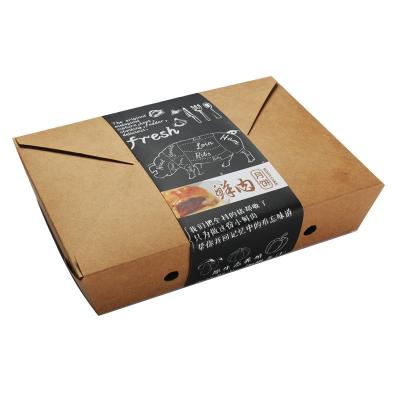 China Recyclable Brown Kraft Paper Food Packaging Packaging Boxes for sale