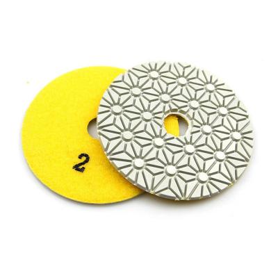 China Easy 3 Step Stone Polishing Pads Engineered Diamond Polishing Pads Ganite Marble for sale