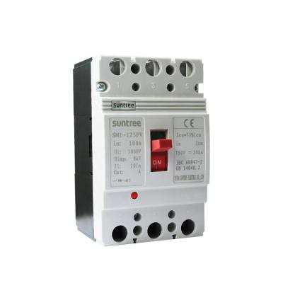 China High Quality Suntree SM1-125 2P 125A 500V DC MCCB Molded Case Circuit Breaker 8-25KA for sale