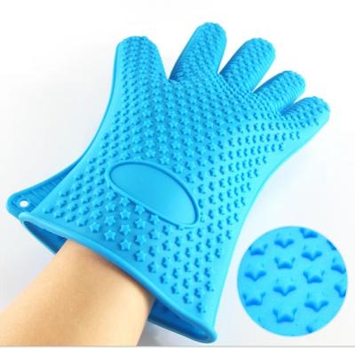 China High Quality Kitchen Baking Glove Star Points Silicone Hot Pads Gloves for sale