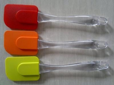 China FDA LFGB Standard Eco-friendly Silicone Spatula With ABS Handle Custom Package for sale