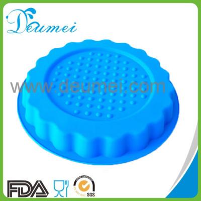 China Newest Design Round Shaped Silicone Pizza Cake Mold/Cake Pan for sale