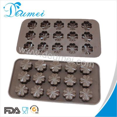 China Food Grade Snowflake Shape Silicone Chocolate Mold for sale