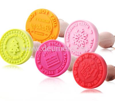 China New Silicone Cookies Stamp Silicone Biscuit Stamp,Silicone Cake Stamp Set Christmas Cutter for sale