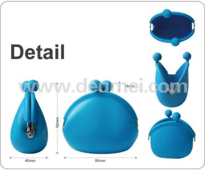 China OEM Factory Direct Sale FDA Approved Lovely Mini Silicone Coin Purse Custom Design Package for sale