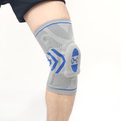 China Provide Sport Protection Knee Brace Knee Compression Sleeve Support With Patella Gel Pad Side Spring Stabilizers for sale