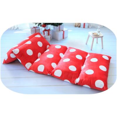 China Simple Polka Dot Pillow Bed Cover Girl Plush Floor Sofa Seats Covers TV Watching Cushion for sale