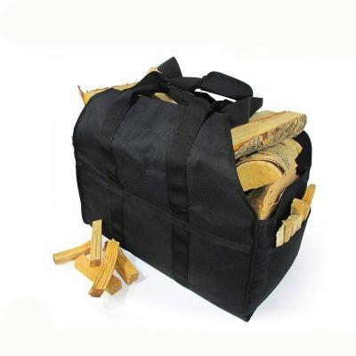 China Canvas 2 Handle Firewood Tote Log Carrier For Carrying Heavy Duty Extra Heavy Duty Wood for sale