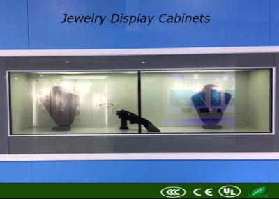 China 55 Inch Touch Screen See Through LCD Displays Cabinets For Jewelry Display for sale