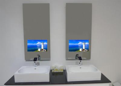 China Stylish LCD IP66 Waterproof Mirror TV Customized Size Rectangle Shape For Bathroom for sale