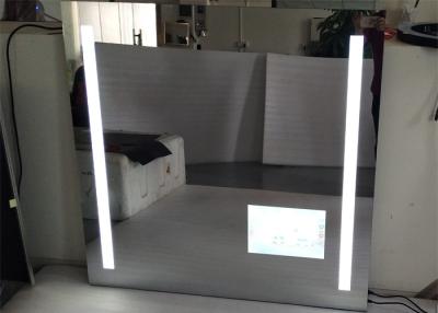 China Led Hotel / Bathroom Frameless Mirror TV High Resolution With Wide View Angle for sale