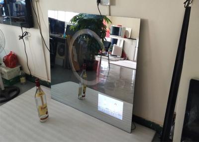 China Rectangle Backlit Bath Mirror Tv , Mirror Finish Tv With Muliti Language for sale