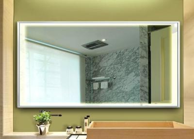 China Rectangle Waterproof Mirror Tv , LED Backlight Vanity Mirror Tv Wide View Angle for sale