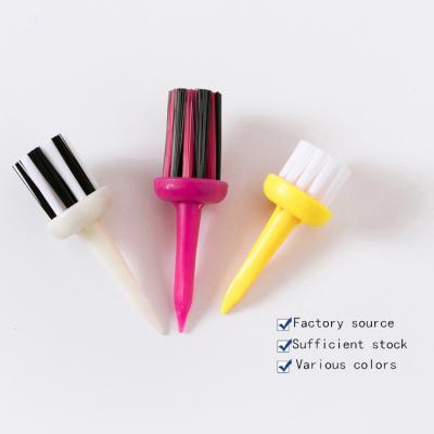 China Plastic Golf Tees Golf Set Brush Teeth 3 Color Size Driver Training Aid Ball Holder Remover Golfer ZF0012 for sale