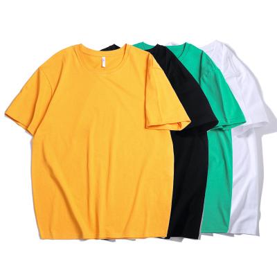 China Summer anti-shrink men's roundneck thick t-shirts the cheapest t-shirt printing plain t-shirts men for sale