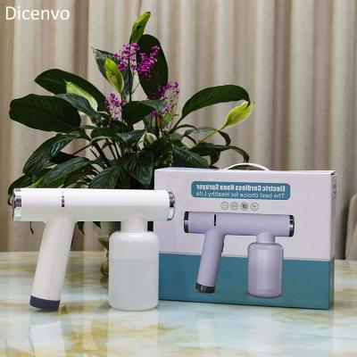 China Disinfection Spray Gun 6000mAh Wireless Nano Mist Vapor Nano Spray Gun for Car and Household Sprayer Disinfection for sale