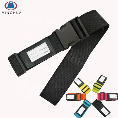 China Heavy Duty Luggage Straps Heavy Duty Suitcase Straps with ID Tag Adjustable Suitcase Belts with Quick Buckle Travel Bag Strap for sale