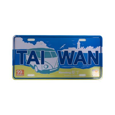 China China best quality sublimation metal car custom embossed aluminum license plate for decor for sale