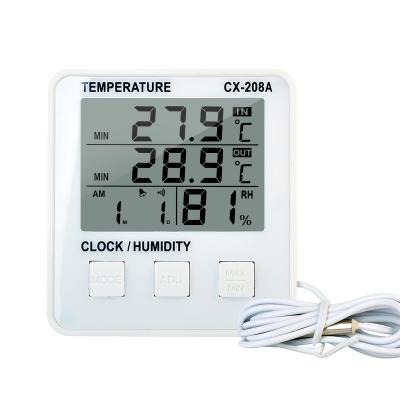 China Electronic Temperature Indoor Outdoor Thermo-Hygrometer Kitchen Thermometers CX-208A LCD Display Digital Hygrometer Thermometer for sale