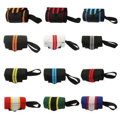 China Exercise Fitness Gym Hand Wrist Band Support Wrap Bandage Weightlifting Strap Brace Home Indoor Wristband for sale