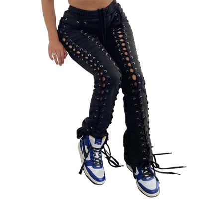 China BNBN7207- New High Quality Women's Breathable Pants 2021 Lace Up Jogging Casual Pants for sale