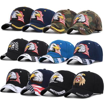 China JOINT America and the EagleAmerica and the Eagle American Flag Baseball Hat Embroidered Logo for sale