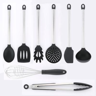 China Stocked Amazon Best Seller 8 Pcs Kitchen Utensils Set 2022 New Arrivals Kitchen Cookware Set for sale