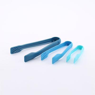 China Hot Sale 3pcs Food Grade Plastic Kitchen Salad Tongs Stocked Serving Tongs Set In Stock for sale