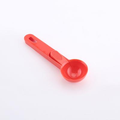 China Multifunctional Plastic Stocked Ice Cream Spoon Ice Cream Makers Ice Cream Scoop With Handle for sale