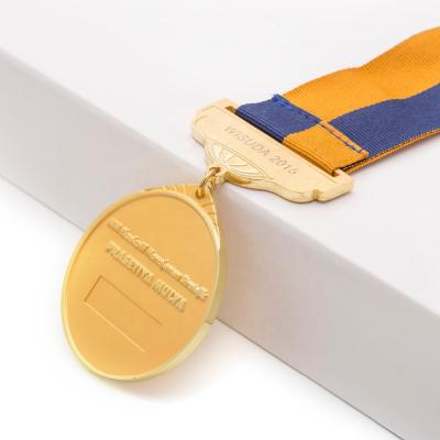 China Custom Gold Plating Sport Medal Custom Engraved Metal Medallions 3D Custom Logo for sale