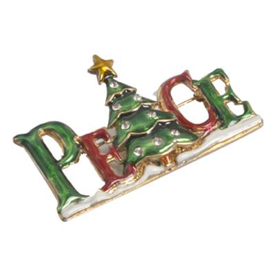 China Europe Christmas Decoration Factory Custom Metal Enamel Lapel Pin Zinc Alloy for sale