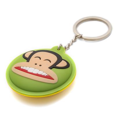 China PVC 2D / 3D Soft Key Chain 3D Relief Logo On Both Sides Custom Shape Soft PVC Rubber Key Chain for sale