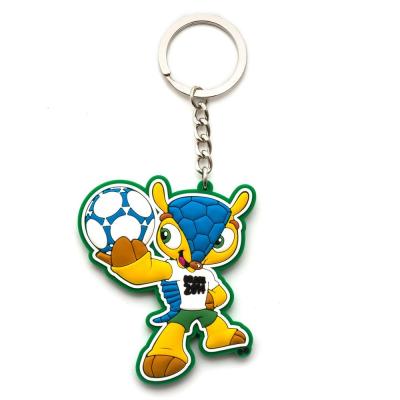 China Hot Sales Rubber 3D Cheap Cute Animal Shape Custom PVC Rubber Key Chain for sale