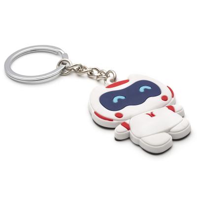 China New Products 2D/3D Teddy Bear Wedding Cartoon Panda Custom Rubber Soft PVC 3d Key Chain for sale