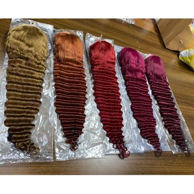 China Factory wholesale spot 34 deep water lead kc 360 body st 36 38 inch hd lace front human hair wigs deep wave virgin lace front hair wigs for sale