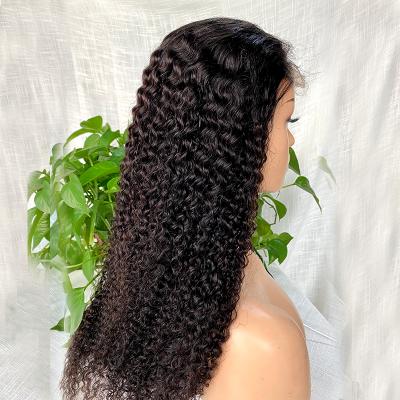 China 40 inch curly 12a hd lace front wave afro kinky straight wig curly vietnamese silk base water short hair afro curly wig for sale