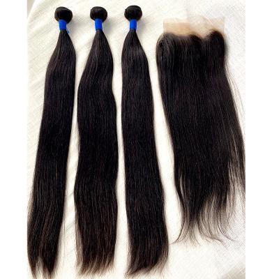 China Grade 10a Straight Cuticle Aligned Virgin Brazilian Hair Bundles Hair Bundles In Canton for sale