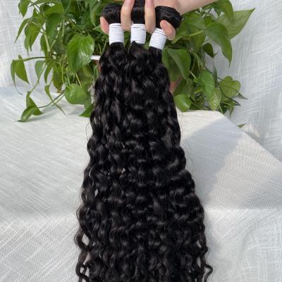 China Wholesale Water Wave Brazilian Super Double Bundles Pulled Virgin Sellers With Closure Hair Bundles Wet And Wavy for sale