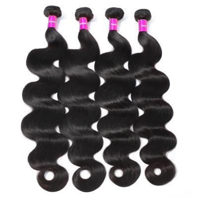 China Body Wave Wholesale 10A Grade Cuticle Aligned Unprocessed Brazilian Virgin Hair Bundles Hair Bundles With Closure Body Wave for sale