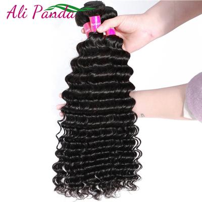 China Cheap Unprocessed Raw Indian Deep Wave Hair Cuticle Aligned Deep Wave Double Bundles Virgin Hair High Quality Pulled Sellers for sale