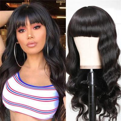 China Factory Price Body Wave 100% Virgin Hair Human Machine Hair Wigs Brazilian Virgin Hair Wig for sale