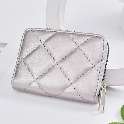 China Hot Selling Pure Card Slots Unisex Fashion Amazon Block Wire Credit Card Holder 9 Color Minimalist Wallet for sale